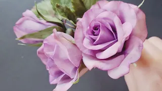A ROSE made of SUGAR. Master class gumpaste Rose for cake decoration.