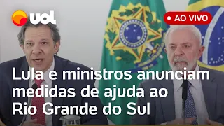 Rio Grande do Sul: Lula, Eduardo Leite e ministros anunciam medidas de ajuda ao estado; ao vivo