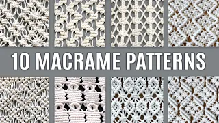 10 EASY MACRAME PATTERNS