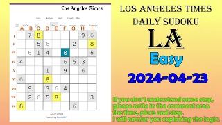 Los Angeles Times Daily Sudoku 2024-04-23 1759 Easy