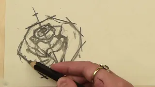 Как нарисовать розу. Урок скетчинга для начинающих