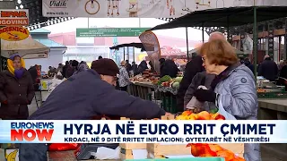 Hyrja në euro rrit çmimet në Kroaci, qytetarët në vështirësi