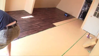 Time Lapse painting "Faux wood floors"