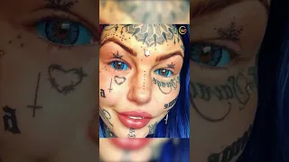 Tatuajes extremos que arruinaron la vida de estas personas 3  #shorts