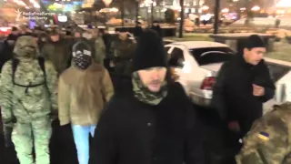 Ukrainian Nationalists March On Oligarch's Office