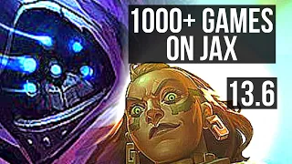 JAX vs ILLAOI (TOP) | 8 solo kills, 1000+ games, 11/2/4, Dominating | KR Master | 13.6