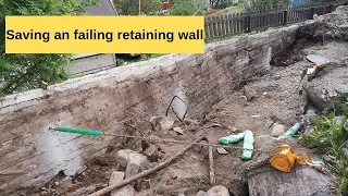 Saving a failing retaining wall