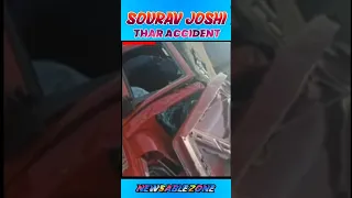 Sourav Joshi vlog ki Thar car accident Ho Gaya #souravjoshivlogs7028