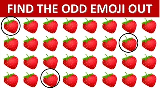 HOW GOOD ARE YOUR EYES  l Find The Odd Emoji Out l Emoji Puzzle Quiz #89