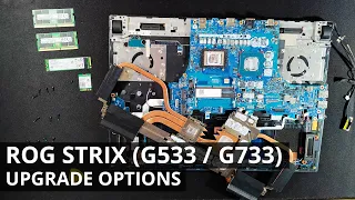ROG Strix SCAR (G533 / G733) DISASSEMBLY and UPGRADE OPTIONS (Storage, Thermal Paste)