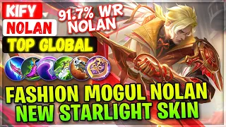 Fashion Mogul Nolan, New Starlight Skin Gameplay [ Top Global Nolan ] KiFy - Mobile Legends Build