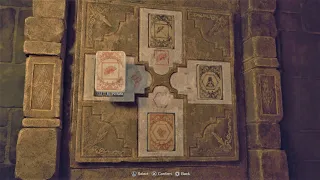 Resident Evil 4 Separate Ways: Lithographic Stone Puzzle - Wall with Four Slots