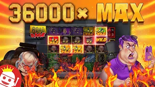 🔥 ROAD RAGE SLOT ⭐ FIRST EVER 36,000X MAX WIN TRIGGER!