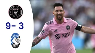 Inter Miami vs Atlanta 9- 3 Highlights & All Goals / Messi ,Suarez Debut, Messi 5 goals extra time⚽