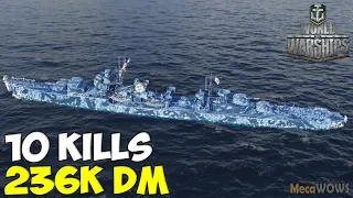 World of WarShips | Akizuki  | 10 KILLS | 236K Damage - Replay Gameplay 4K 60 fps