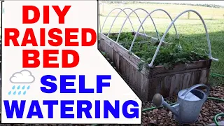 DIY 💧SELF WATERING💧Raised Bed PVC Low Tunnel