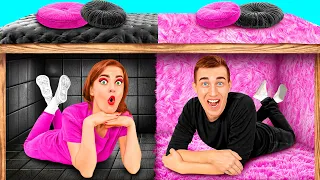 Секретные домики под кроватью | Сумасшедший челлендж от RaPaPa Challenge