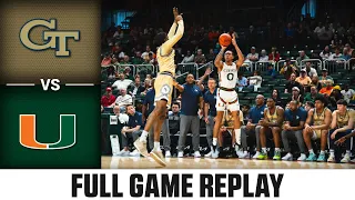 Georgia Tech vs. Miami Full Game Replay | 2023-24 ACC Men's Basketball