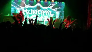 Municipal waste live in brooklyn warsaw sadistic magician mosh pit