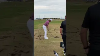 Cameron Smith The Open Champion Golfer of the Year Warm Up Golf Swing on Final Day at St. Andrews