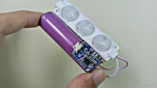 HOW TO MAKE AN ELECTRONIC EMERGENCY LIGHT CIRCUIT FROM 12 V LED LIGHTS AND LI-ION BATTERIES