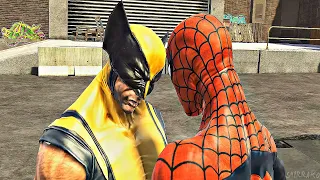 Spider-Man vs. Wolverine Boss Fight Scene (Spider-Man Web of Shadows)