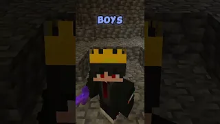 Girls vs Boys : FIGHT #shorts #minecraft