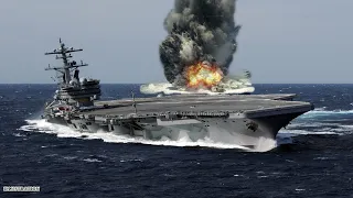 US Testing its New Gigantic $13 Billion Aircraft Carrier "Explosive Shock Trials"