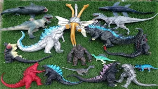 Hunting found dinosaurs T Rex,indominus Rex,Mecha robot Godzilla,kingkong,mosasaurus, Shin Godzilla,