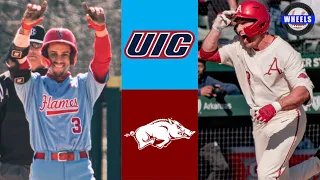 #3 Arkansas vs UIC Highlights (AMAZING GAME!) | 2022 College Baseball Highlights