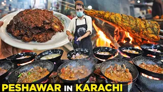Karachi ke Chapli Kabab, Street Food of Shah Faisal Colony | Tawa Qeema , Mutton Karhai, Fish Sajji