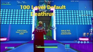 THE EASIEST AND LONGEST 100 LEVELS Default Deathrun!!!!! (Fortnite Creative mode) *FUNNY*