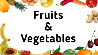 Fruits and vegetables names in English |  | Learn English | Sunshine English