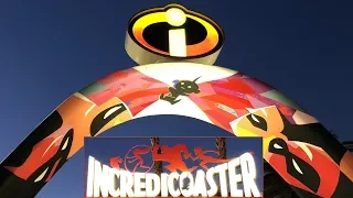 Incredicoaster Full POV Ride (Ride Only) at Pixar Pier, Incredibles Roller Coaster, Disneyland,DCA