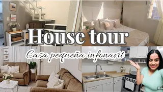 HOUSE TOUR🏡//Casa en tonos neutros// Pequeña casa infonavit//un años de cambios//#housetour #home