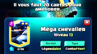 JE MAX le MEGA CHEVALIER! JE RECOMMENCE CLASH ROYALE en 2022 (pack opening clash royale)