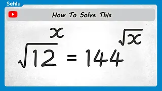 😎 Let's Solve This Nice Exponential Math Problem #sehlu #math #algebra