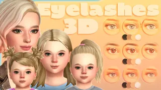 3D Eyelashes Collection | for Infants, Toddlers, Kids too | + EA Eyelashes Remover | The Sims 4