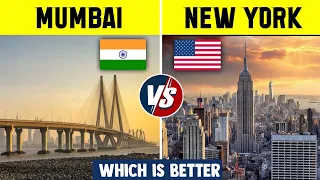 Mumbai vs New York Comparison | Karachi vs New York City Comparison 2022 | India vs America in Hindi