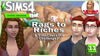 Handiness Pt 11: Crystal Creations Rags to Riches & Sims Checklist Challenge (Sims 4)