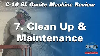 C-10SL Gunite Machine Equipment Review - Clean up & maintenance