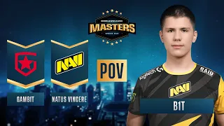 CS:GO - PoV - B1T - Gambit vs. Natus Vincere - DreamHack Masters Spring 2021 - Grand Final