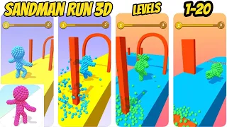 Sandman Run 3D Game Gameplay Walkthrough All levels 1-20  (iOS-Android)