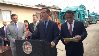 L.A. Mayor Eric Garcetti launches clean-up initiative