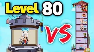 Hero Tower War's Level 80: Kill the Enemies Solution Gameplay Walkthrough