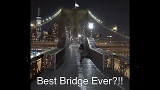 Night walk Brooklyn to Manhattan over Brooklyn bridge. So empty. binaural "3D audio" 4k Sony a7iii