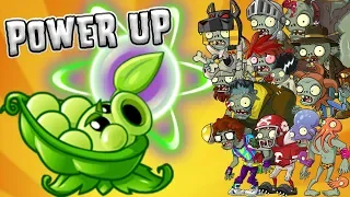 Sling Pea ALL TILES Ultimate Power UP - Plants vs Zombies 2 Epic MOD