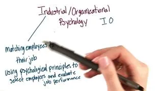 Industrial and organizational psychology - Intro to Psychology