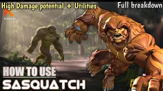 How to use Sasquatch Effectively |Abilities breakdown| - Marvel Contest of Champions