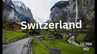 Switzerland (2) / 4k HD Drone view / The best Travel Destination / Meditation with piano.